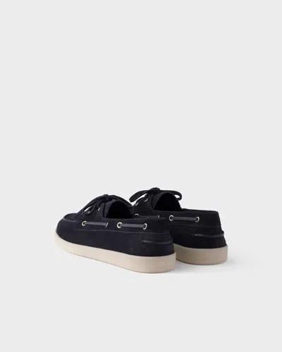 Prada Elegant Moccasins For Men - Ss26 Collection In Blue