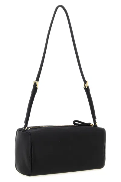 Prada Triangle-logo Shoulder Bag In Black