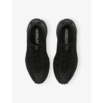 Moncler Trailgrip Lite3 Sneakers In Nubuck And Suede Leather In Black