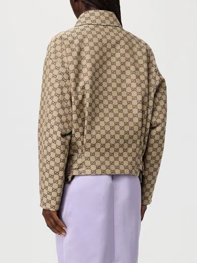 Gucci Jackets Adjustable Hem Buttoned Cuffs Front Pockets In Brown