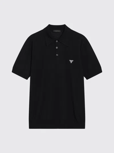 Prada T-shirt Men  In Black