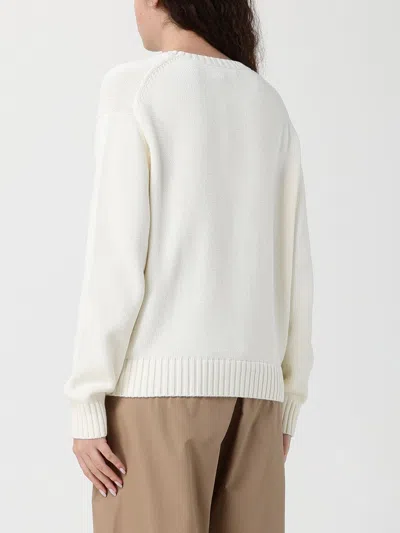 Polo Ralph Lauren Cotton Bear Long Sleeve Crew Neck In White