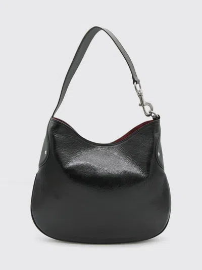 Mulberry Black Leather Hackney Shoulder Bag High Shine In Animal Print