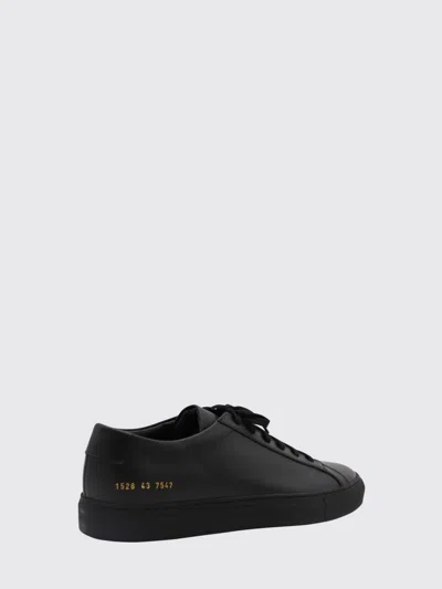 Common Projects Man Sneakers Black Size 8 Leather In Black