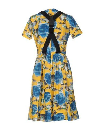 Shop Marc By Marc Jacobs Knee-length Dresses In Yellow