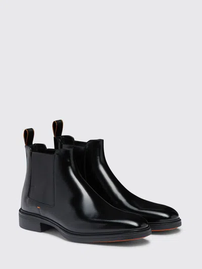 短靴 SANTONI 男士 颜色 黑色