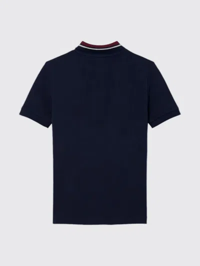 Lacoste Boys Petit Pique Polo Shirt In Blue