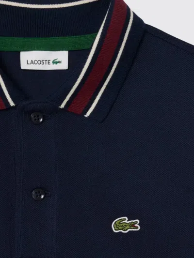 Lacoste Boys Petit Pique Polo Shirt In Blue
