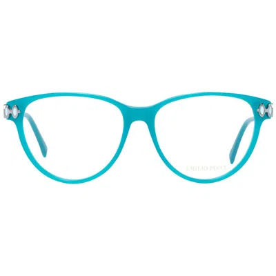 Pucci Bicolor Plastic Glasses (frames) In Blue