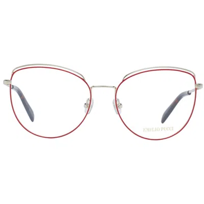 Pucci Red Women Optical Frames In Multi
