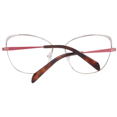 Pucci Red Women Optical Frames In Multi