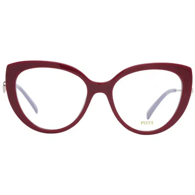 Pucci Red Women Optical Frames In Multi