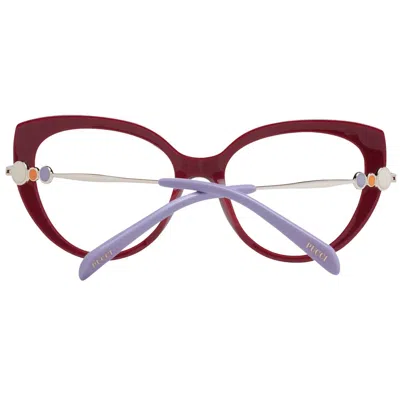 Pucci Red Women Optical Frames In Multi