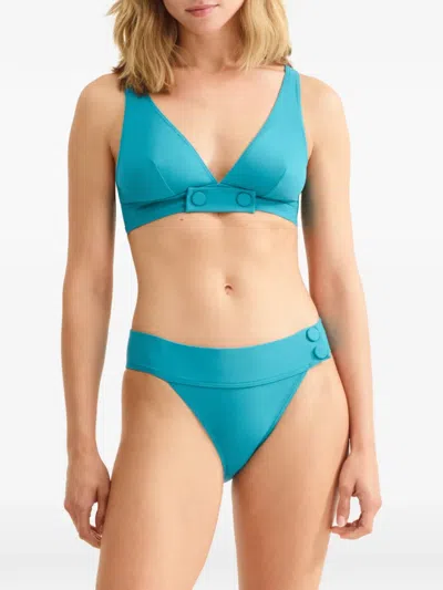 Eres Triangle-cup Bikini Top In Blue