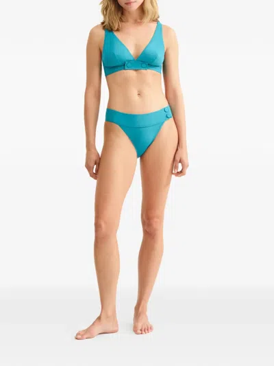 Eres Triangle-cup Bikini Top In Blue