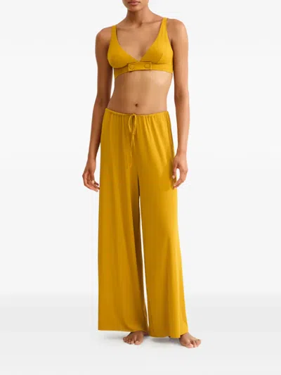 Eres Triangle-cup Bikini Top In Gold