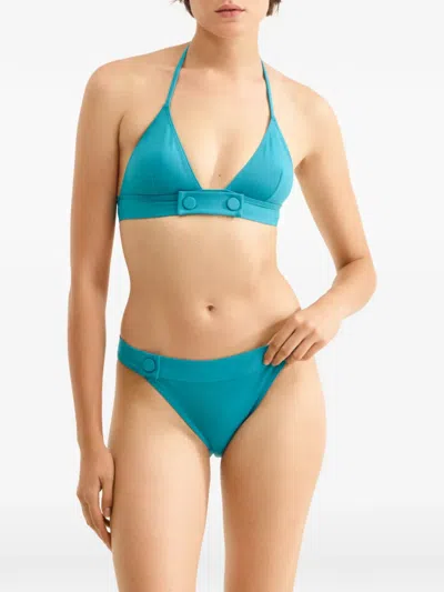 Eres Triangle-cup Bikini Top In Blue