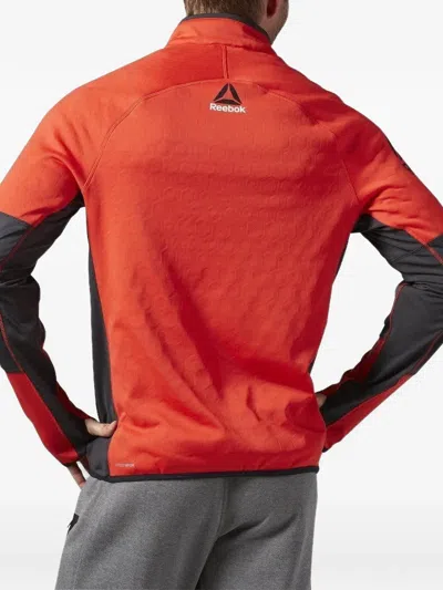 Reebok Zip Sweatshirt In Red
