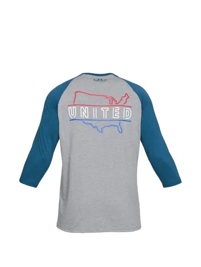 Under Armour Logo-print T-shirt In Gray