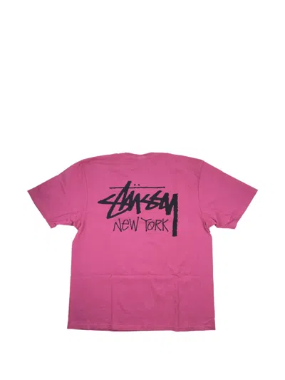 Stussy Printed T-shirt In Pink