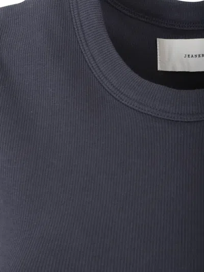 Jeanerica Vanessa Ribbed Tank Top In Blue