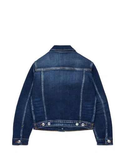 Dsquared2 Buttoned Jacket In Blue