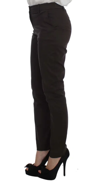 Exte Stretch Two Button Suit In Brown