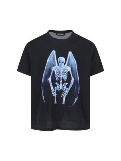 Our Legacy Mens Fallen Angel Print Graphic-print Cotton T-shirt In Multi