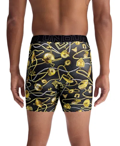 Under Armour Men's Performance Tech Boxer Briefs In Black