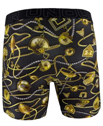 Under Armour Men's Performance Tech Boxer Briefs In Black