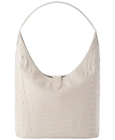 Brahmin Gwynne Medium Shoulder Bag In White