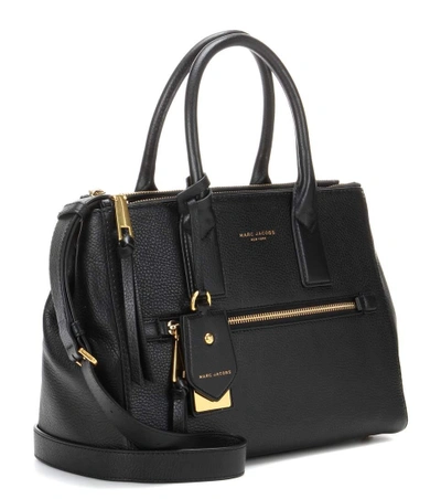 Shop Marc Jacobs Recruit East-west Leather Tote In Llack