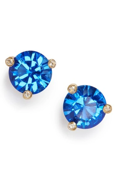 Shop Kate Spade 'rise & Shine' Stud Earrings In Sapphire