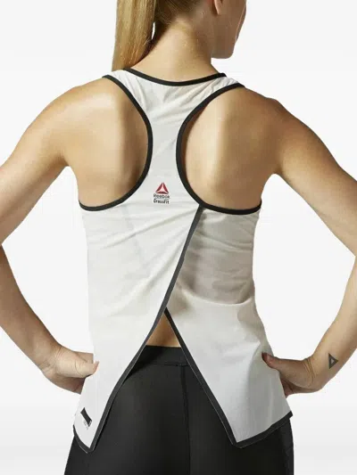 Reebok Racerback Overlay T-shirt In White