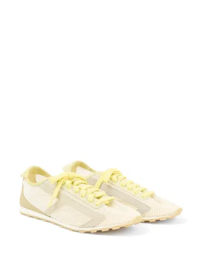 Jacquemus Low Top Sneakers Suede Mesh Rubber Sole In Animal Print