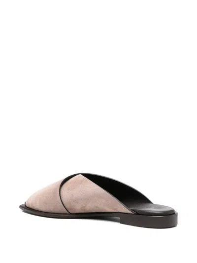 Donnari Crossover Leather Sandals In Multi