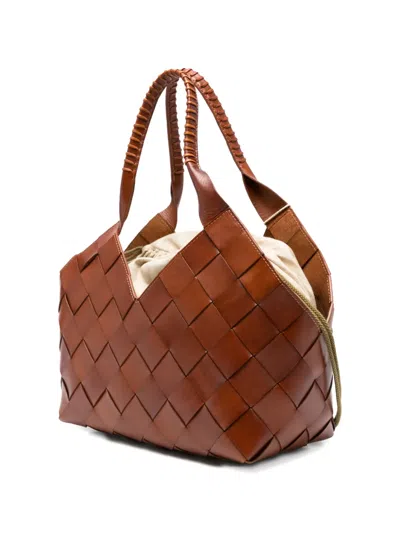 Dragon Diffusion Castello Leather Shoulder Bag In Brown