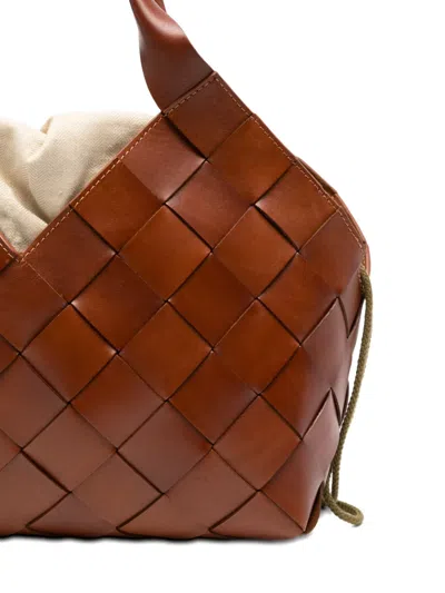 Dragon Diffusion Castello Leather Shoulder Bag In Brown