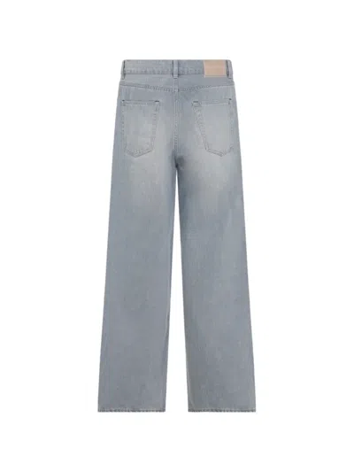 Our Legacy Vast Cut High-waisted Wide-leg Cotton Denim Jeans In Pale Coast Wash Blue