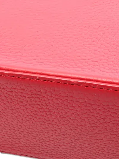 Pre-owned Louis Vuitton 2017 Capucines Bb Ruby Top Handle Leather Handbag In Red