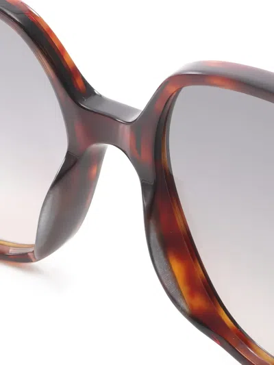 Pre-owned Celine 2020s Round-frame Sunglasses In Brown