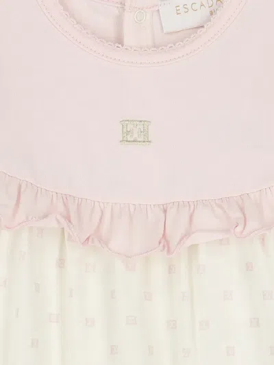 Escada Ruffle-detail Romper In Pink