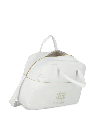 Escada Logo-detail Changing Bag In White
