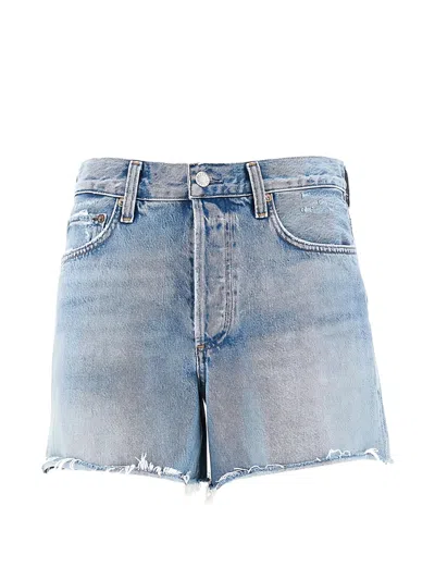 Agolde Parker Long Short In Blue