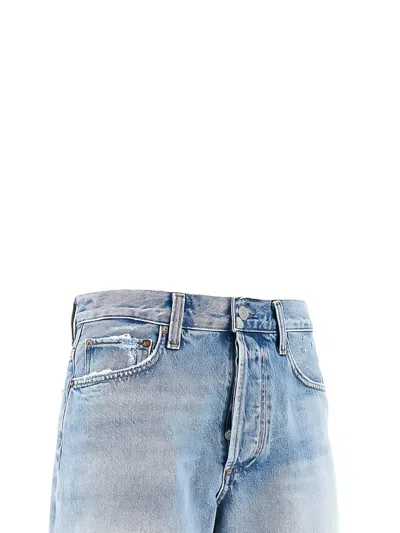 Agolde Parker Long Short In Blue