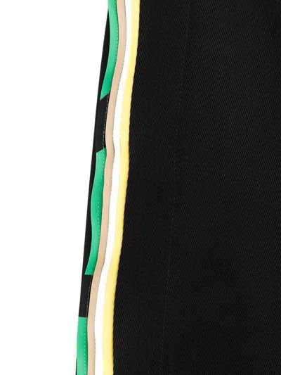 Loewe Striped-detail Trousers In Black
