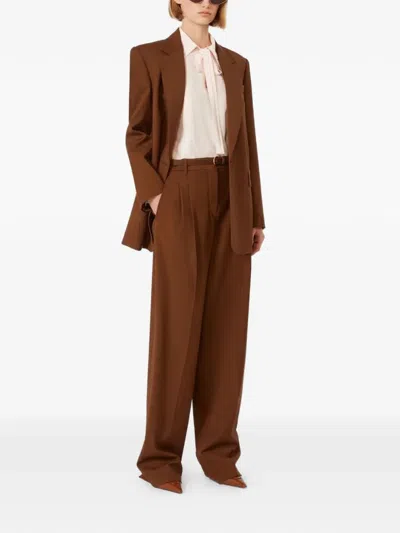 Max Mara Studio Mstbalco Jacket Chocolate In Brown