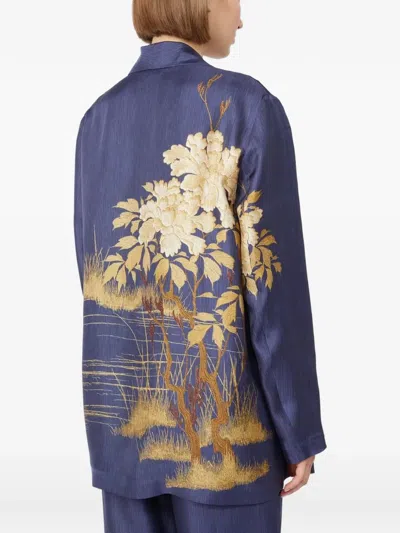 Max Mara Studio Msetunica Jacket Navy In Blue