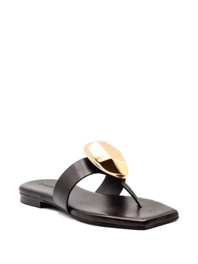 Donnari One Stud Mules In Black