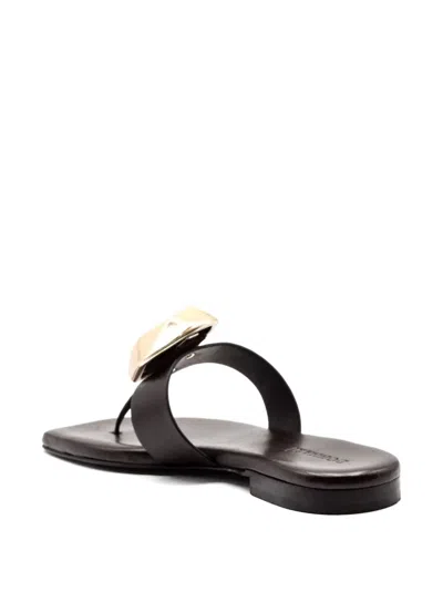 Donnari One Stud Mules In Black